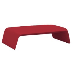 Mesa de centro de Vondom rojo de golpe