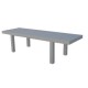 JUT rectangular gris de Vondom Mesa 280 tabla