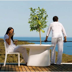 Blanco de media maceta mesa Vondom MoMA