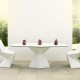 Blanco de VERTEX Vondom mesa de Mesa