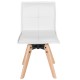 Lot de 4 Chaises Similicuir Blanc KosyForm