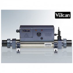 Vulcan heater analog titanium 15kW sort above ground pool and buried