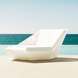 Zum Sonnenbaden Faz Vondom Daybed weißen drehbaren mast