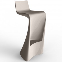 Bar stool wing Vondom taupe Matt