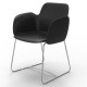 Pack of 2 chairs Vondom Pezzettina black Matt and metal