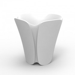 Vaso fioriera design Pezzettina VONDOM bianco 50x50xH85