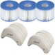 Spa Intex Carbone Bulles et Jets 4 Places Pure Spa