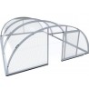 Zwembadschuilplaats in aluminium en polycarbonaat 428 x 854 x 151