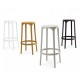 Lot de 4 tabourets hauts Brooklyn Vondom hauteur d'assise 66 gris tourterelle