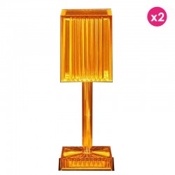 Set of 2 Lamps Gatsby Prisma Amber Wireless Vondom Led