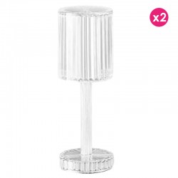 Juego de 2 lámparas Gatsby Cilindro crystal wireless vondom led