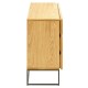 Commode Design 100x78 en bois de chêne contreplaqué et acier finition noire KosyForm