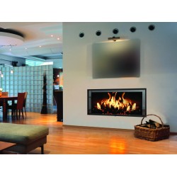 14.5kW FM-IT-100 wood fireplace insert with ventilated heat
