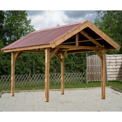 Holzcarport 18m2 mit Habrita Dach