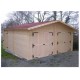 Garage doppio in legno Habrita 42 m2