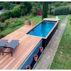 Zwembadcontainer CosyPool Swim Plus 244x605 H150 rechthoek CosyPool Zwembadcontainer CosyPool Swim Plus 244x605 H150 rechthoek CosyPool