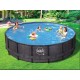 Poolschaukel Elite Round Design Rattan 427x107