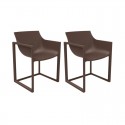 Set mit 2 Wall Street Sesseln Vondom Bronze