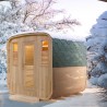 Sauna extérieur Gaïa Nova 6 places Holl’s en Epicea