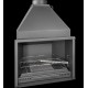 Ferlux Holzofen mit Forno 60 Backofen aus 16kW Stahl mit Glas