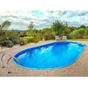 Oval pool Ibiza Azuro 900x500 H150 blue liner