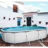 Piscine hors sol TOI Majorque ovale 640x366xH120 avec kit complet Blanc