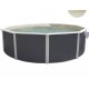 Piscine hors sol TOI Magnum ronde 460x132 Compact Anthracite