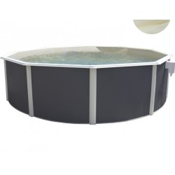 Piscine hors sol TOI Magnum ronde 460x132 Compact Anthracite