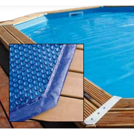 Tampa de bolhas para piscina Ubbink 490x355 octogonal alongada