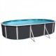 Piscine hors sol TOI Prestigio ovale 640x366x120 Anthracite