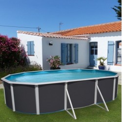 Piscina elevada TOI Prestigio ovalada 640x366x120 Antracita