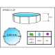 Above ground pool TOI Prestige round 460x120 White