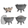 Kongo Cook King Premium Tuin Vuurpot 85cm met 4 Accessoires