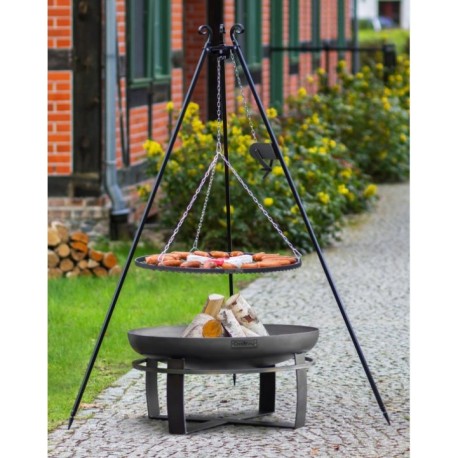 Viking King Brazier and Tripod 80cm with Stainless Steel Grill