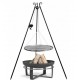 Viking King Brazier and Tripod 80cm with Stainless Steel Grill