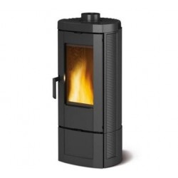 Bronpi Dover 9kW round wood stove with pyre