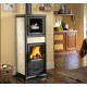 Fogão a lenha com forno Nordica Extraflame Rossella plus 9.1kW Liberty Cream