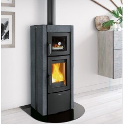 Houtkachel met oven Nordica Extraflame Ester Evo 9.5kW natuursteen