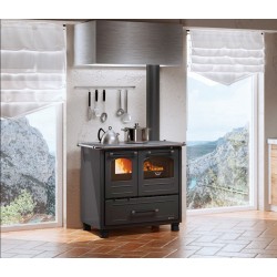 Cuisinière à bois Nordica Extraflame Family 4.5 9kW Noir