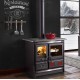 Fogão a lenha Nordica Extraflame Rosa L 9kW Preto