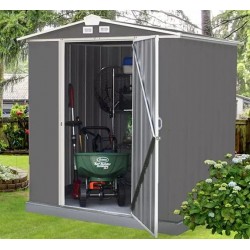 Metal Garden Shed Habrita 177x157xh182 Double sloped roof