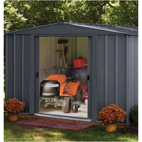 Habrita Metal Garden Shed 313x370xh198 with Double Sliding Door