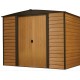 Habrita Metal Garden Shed 254x181xh201 Sliding Doors