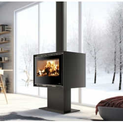 Ferlux Enya 80 centrale voet houtkachel 9,6 kW Ferlux Enya 80 centrale voet houtkachel 9,6 kW