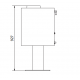 Ferlux Afar Holzofen aus Gusseisen mit Scheiterhaufen 15,9 kW