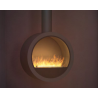 Cheminée au bioéthanol Infire Incyrcle suspendue 2 kW Noir avec vitre