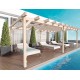Freestanding wooden pergola Marsella 600x400cm 24m2