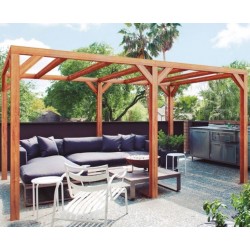 Pergolato autoportante in legno Fuengirola 500x300cm 15m2