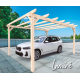 Houten carport voor auto's 5x3m Badajoz 15m2 Maderland