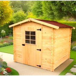 Alpina Cobertizo de Jardín Madera Maciza Habrita 4 m2 Tronco 20mm Alpina Cobertizo de Jardín Madera Maciza Habrita 4 m2 Tronco 20mm